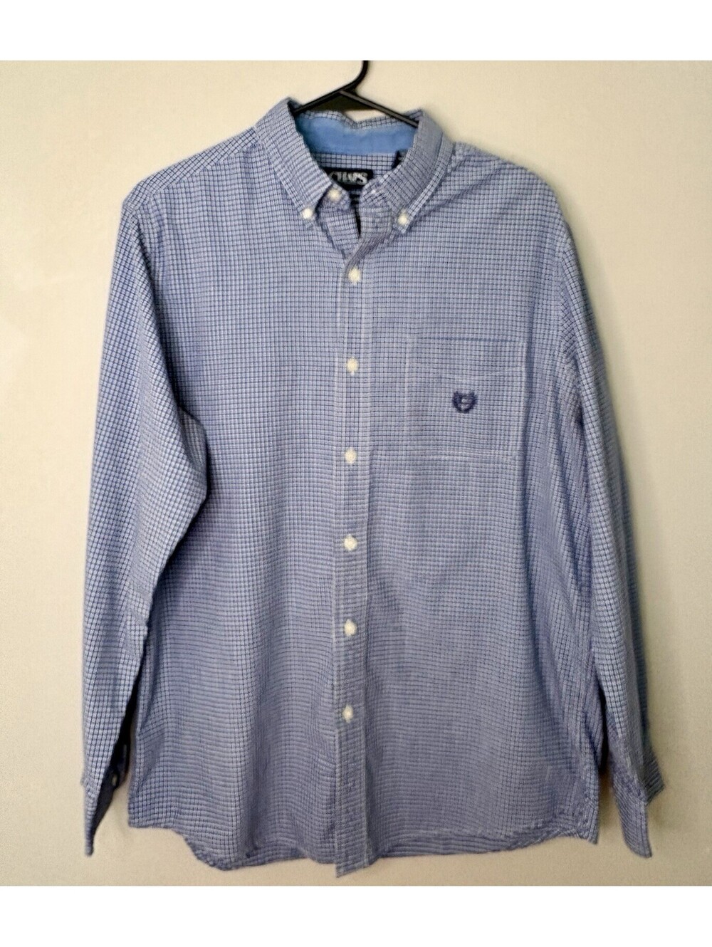 Chaps Easy Care Men’s Med M Long Sleeve Button Down Shirt Size Medium
